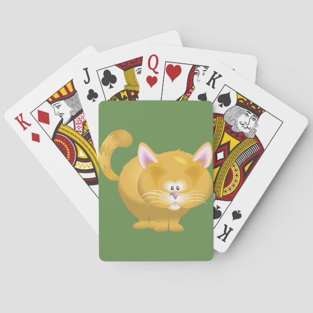 Baralho Gato Atarracado Laranja de Tabby (Verso)