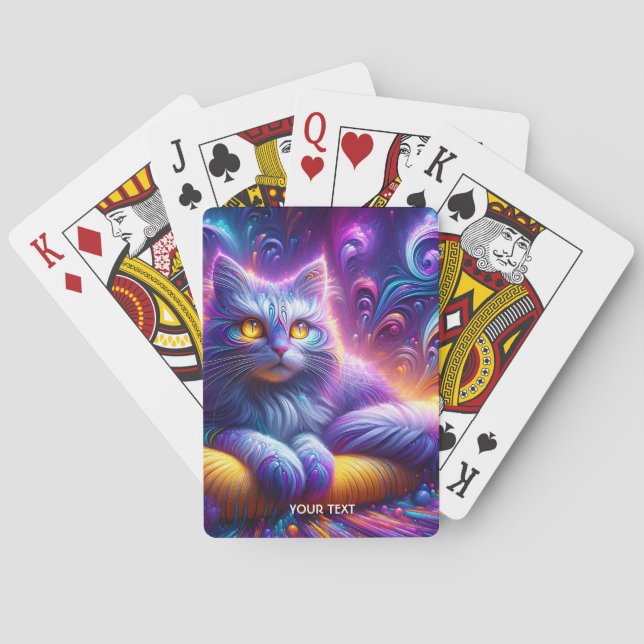 Baralho Gato Azul e Bonito de Fantasia (Verso)