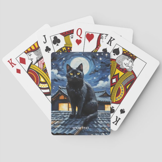 Baralho Gato das Estrelas Noturnas Fantasy (Verso)