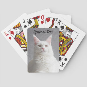 Baralho Gato de Maine Branca Personalizado