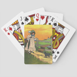 Baralho Gato de merda onde você esteve? Madre Goose Rhyme