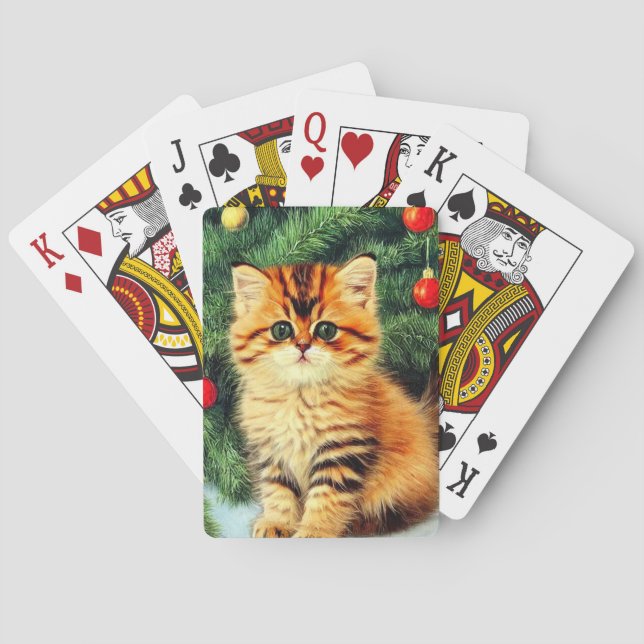 Baralho Gato de natais vintages (Verso)