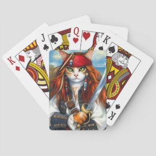 Baralho Gato de Pirata de Swashbuckler   Fantasy Character