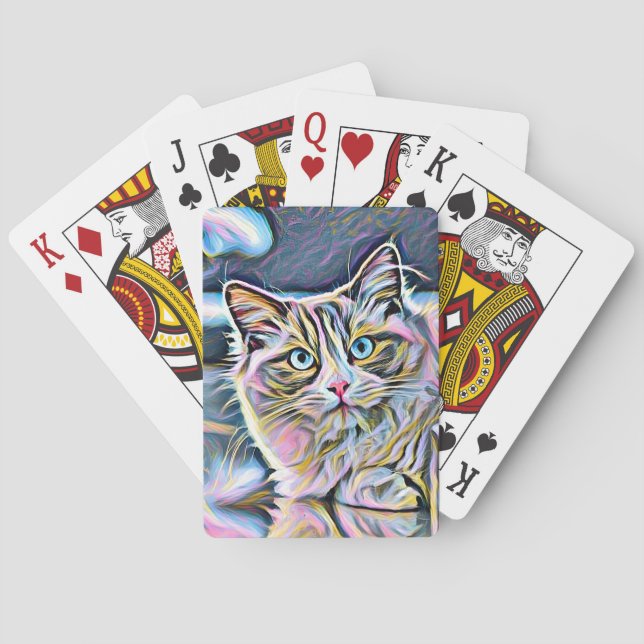 Baralho Gato de ragdolas (Verso)