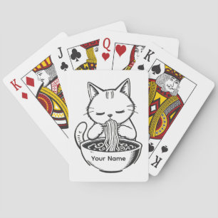 Baralho Gato de Ramen Fofo Personalizado