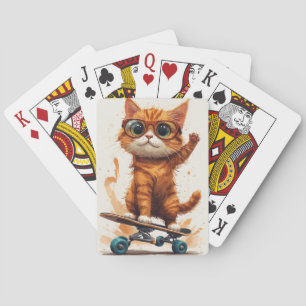 Baralho Gato Em Skate
