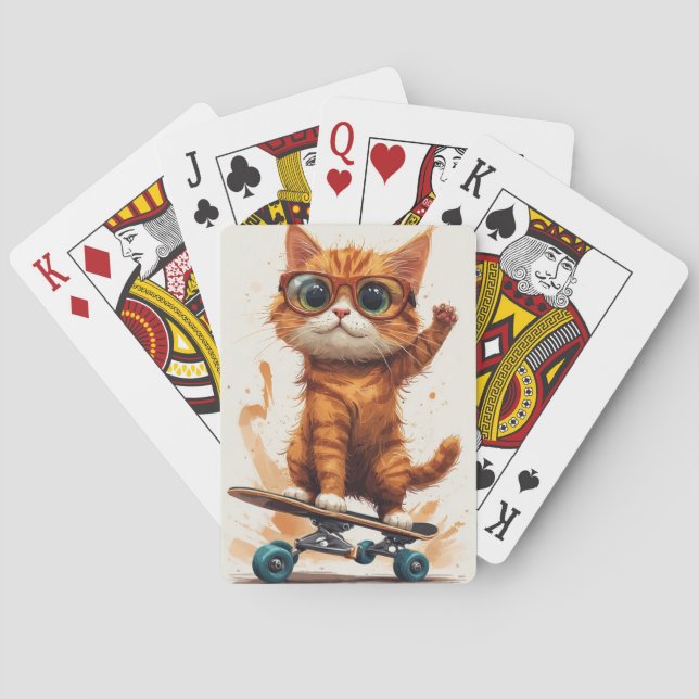 Baralho Gato Em Skate (Verso)