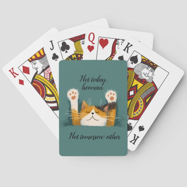 Baralho Gato Fofo e Divertido Dormindo (Verso)