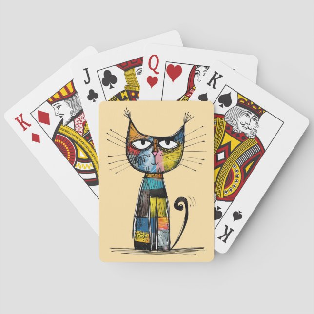 Baralho Gato Jogando Cartas (Verso)