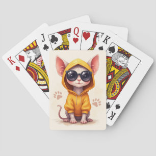 Baralho Gato Kawaii Sphynx Engraçado