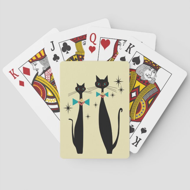 Baralho Gato Legal MCM Moderno de Meio século da Era Atômi (Verso)