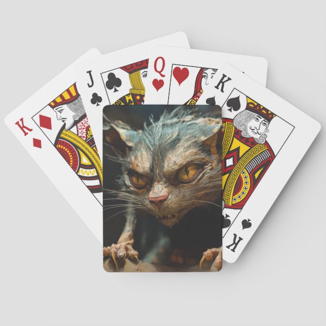 Baralho Gato monstro  (Verso)