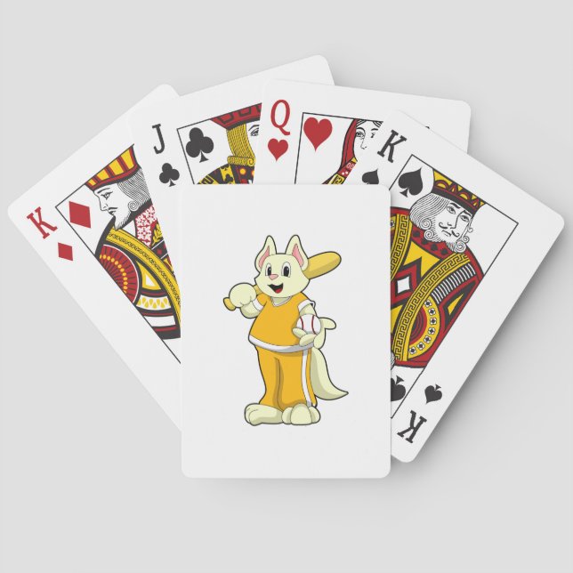Baralho Gato no Baseball com bastão de beisebol (Verso)