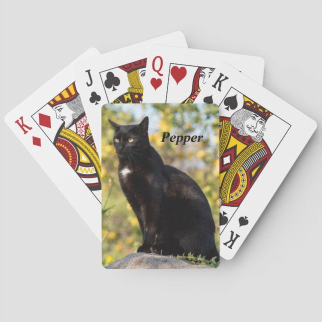 Baralho Gato Preto Personalizado (Verso)