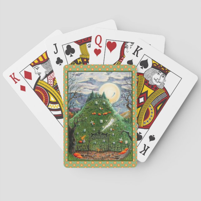 BARALHO GATOS FANTASMAS EM NINO CEMETÉRIO DE VIDA, ARTE PE (Verso)