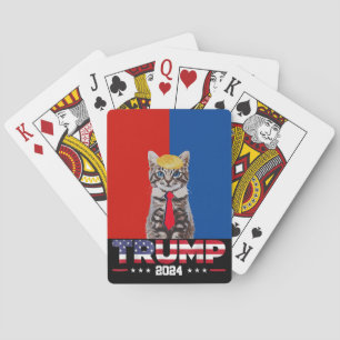 Baralho Gatos Para Trump 2024   Vance Trump Red Blue