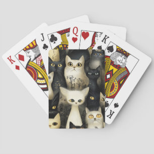 Baralho gatos pretos e brancos