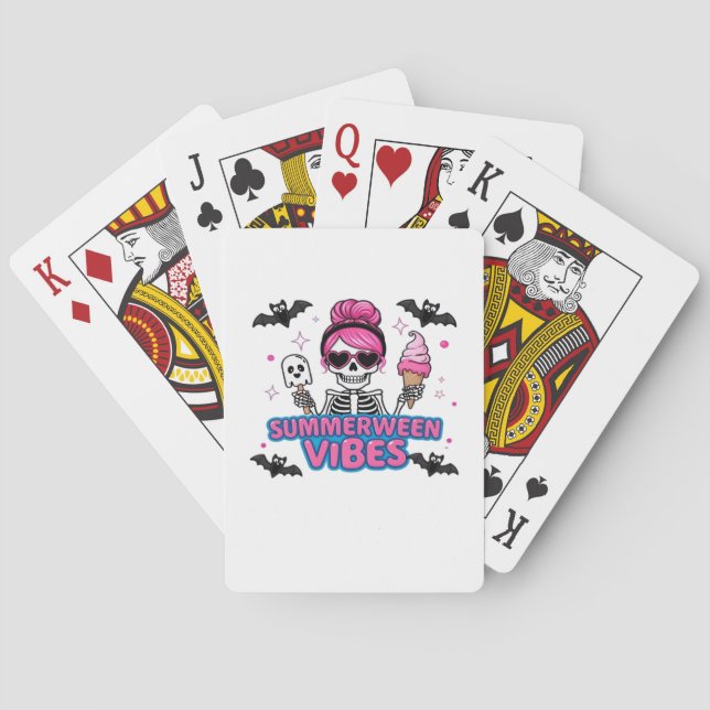 Baralho Gelado Summerween Vibes Skeleton IceCream Summer V (Verso)