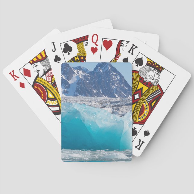 Baralho Gelo azul de glaceir, Noruega (Verso)