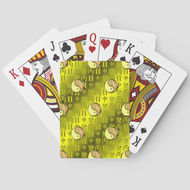 Baralho Gêmeos e Macaco de Fogo (Verso)