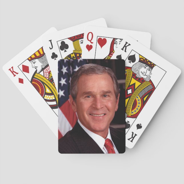 Baralho George Bush 43º Presidente americano Foto (Verso)