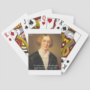 Baralho George Eliot Citação "Nunca Tarde"