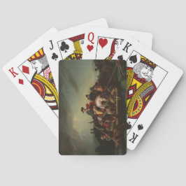 Baralho George Washington atravessando o rio Delaware