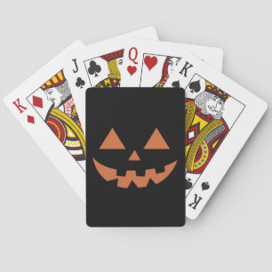 Baralho Giant Jack O' Lanterna Rosto no Halloween Pumpkin