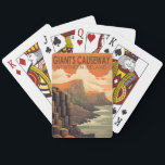 Baralho Giants Causeway Norte Irlanda Viagem Vintage<br><div class="desc">Giants Causeway vetor art design. Giants Causeway é uma área de cerca de 40.000 colunas basalto interligadas,  o resultado de uma antiga erupção de fissura vulcânica.</div>