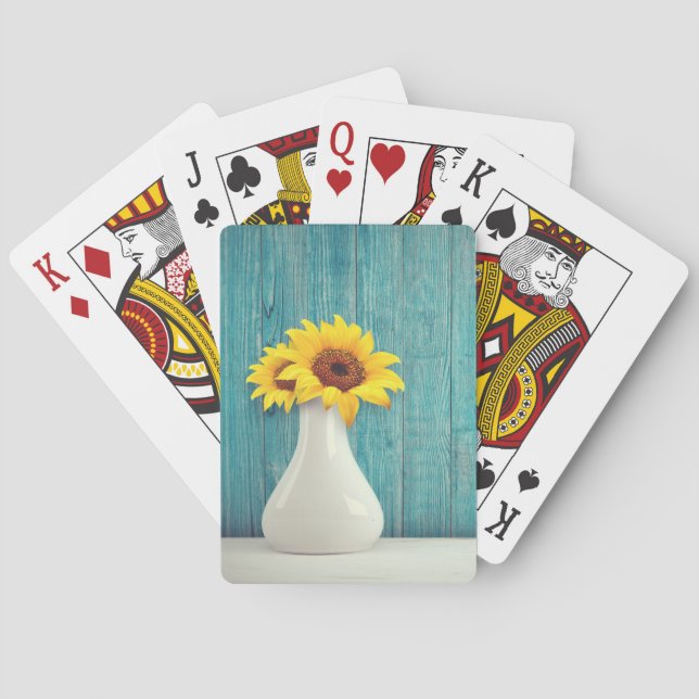 Baralho Girassóis num vaso (Verso)