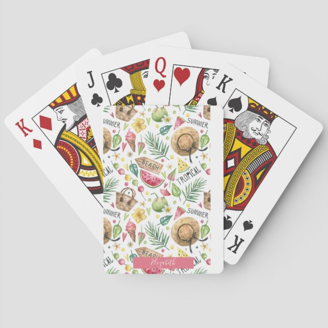 Baralho Girly Colorful Beach Relax (Verso)