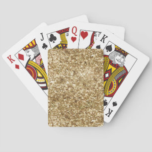 Baralho Glitter Confetti Dourado