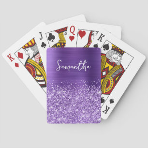 Baralho Glittery Ametyst Purple Glam Name