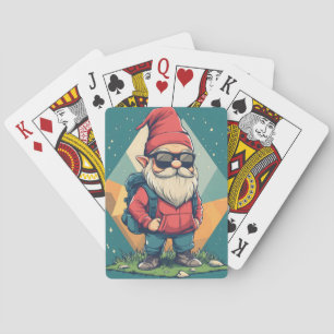 Baralho Gnome legal em uma aventura: Ilustração divertida