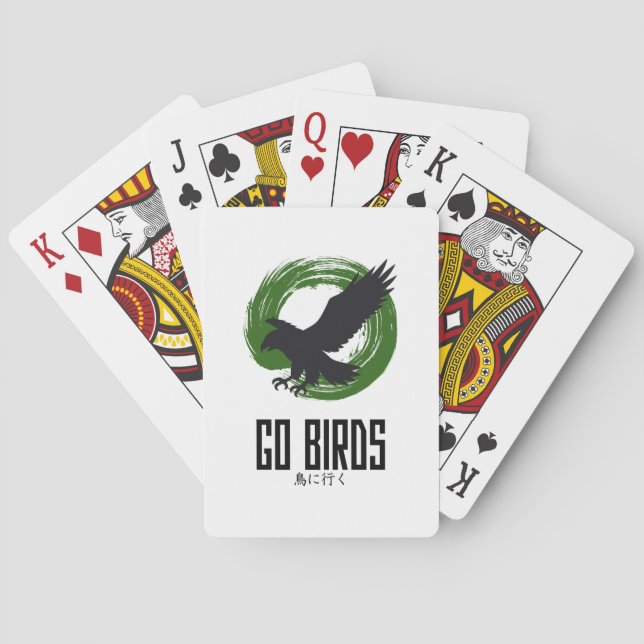 Baralho Go Birds ゴーバーズ Japanese‑Style Playing Cards (Verso)