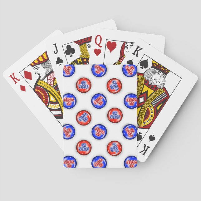 Baralho Go Vote Pins Playing Cards (Verso)