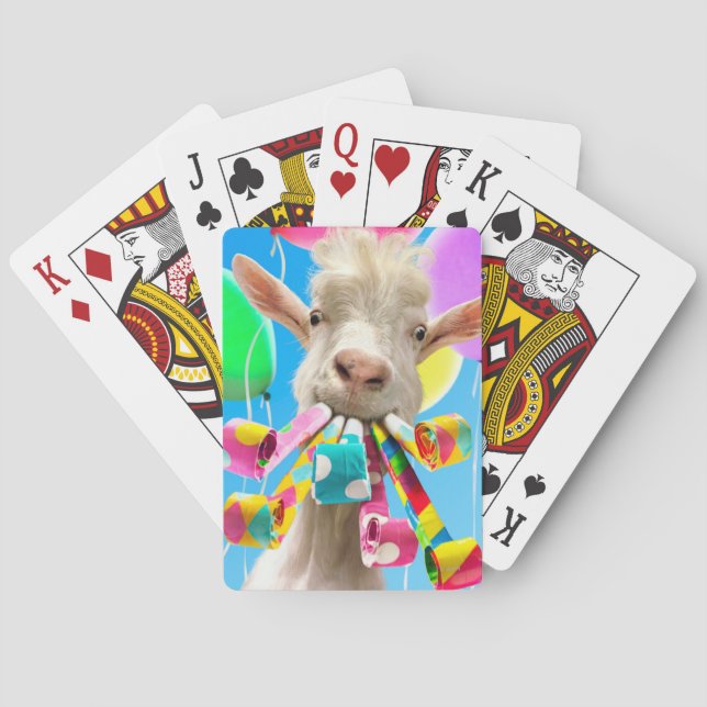 Baralho Goat with Party Blowers (Verso)