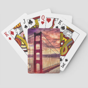 Baralho Golden gate bridge em San Francisco, Califórnia