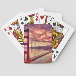 Baralho Golden gate bridge em San Francisco, Califórnia