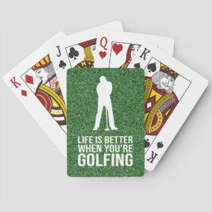 Baralho Golf tem palavras engraçadas para jogar golfe