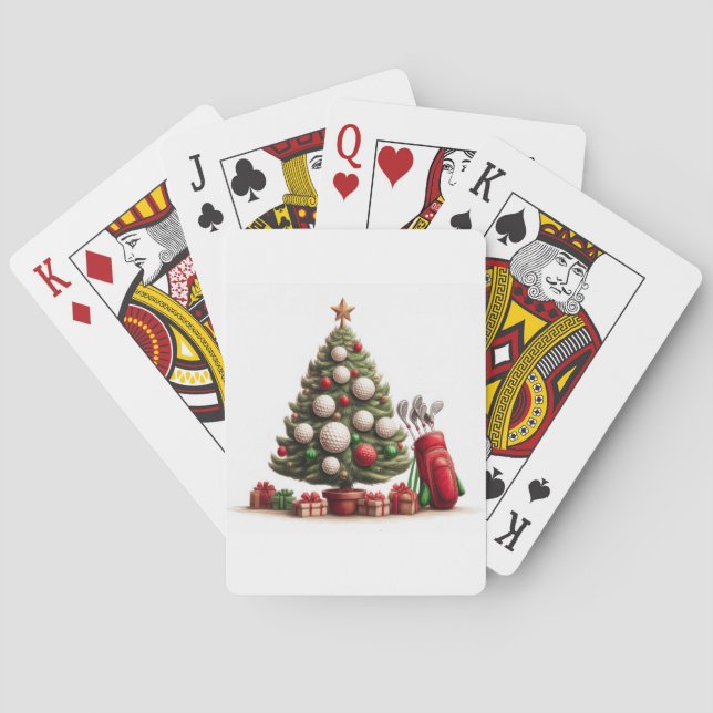Baralho Golfistas Poker "Cartões de Natal" (Verso)
