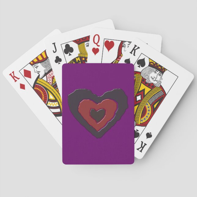 Baralho Gothic Melting Love Heart Play Cards (Verso)