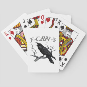 Baralho Gótico F-Caw-F Corvo Engraçado Humor Essencial Vin
