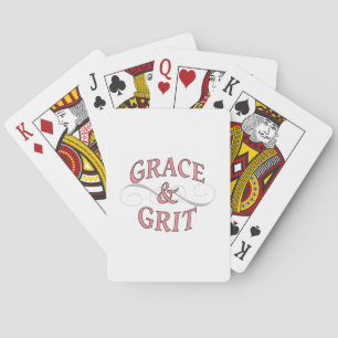 Baralho Grace & Grit em rosa e Cinza