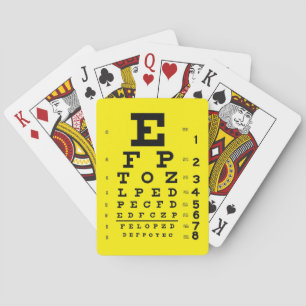 Baralho Gráfico de Olhos Retrovisuais Oftalmologia Pop de