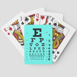 Baralho Gráfico de Olhos Retrovisuais Oftalmologia Pop de