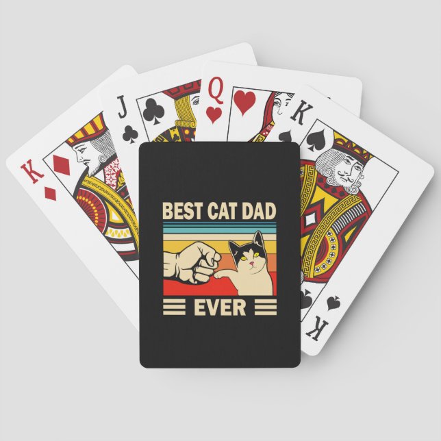 Baralho Grandfather Quotes | Best Cat Dad Ever (Verso)