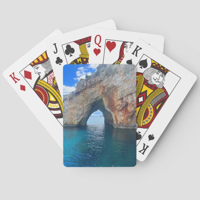 Baralho Grécia de Cavernas Zakynthos (Verso)