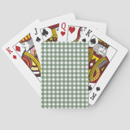 Baralho Green Gingham Playing Cards