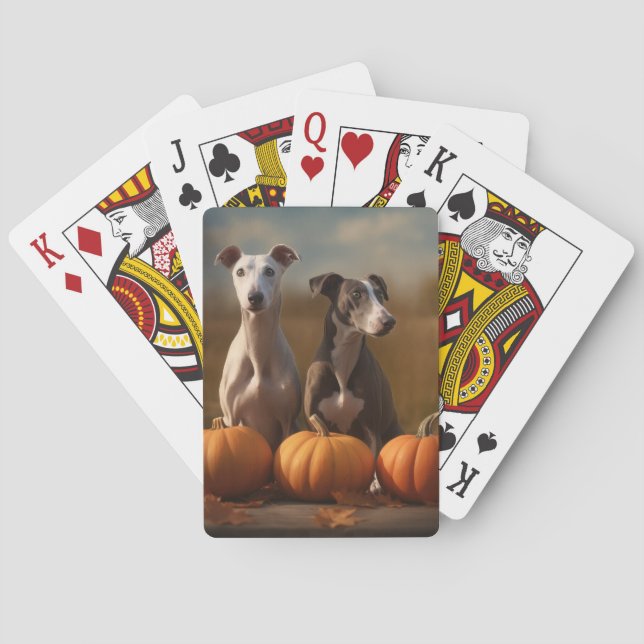 Baralho Greyhound Puppy Autumn Delight Pumpkin (Verso)